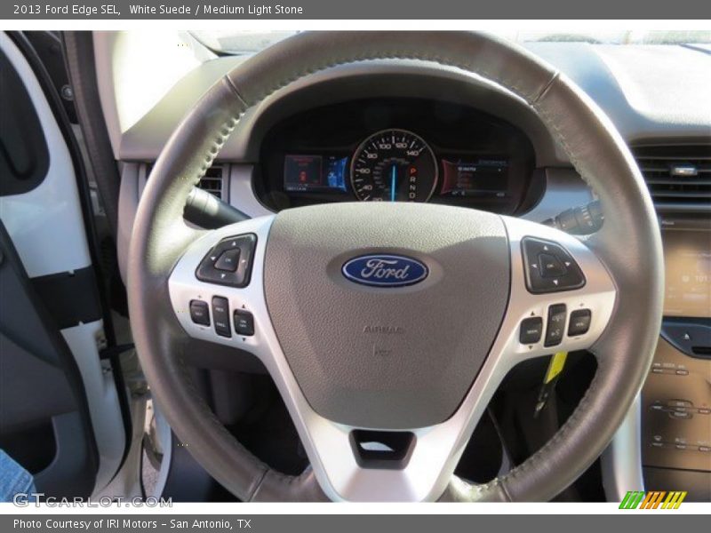 White Suede / Medium Light Stone 2013 Ford Edge SEL