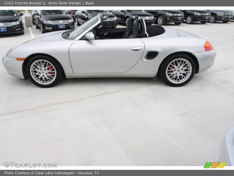 Arctic Silver Metallic / Black 2002 Porsche Boxster S