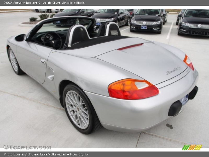 Arctic Silver Metallic / Black 2002 Porsche Boxster S