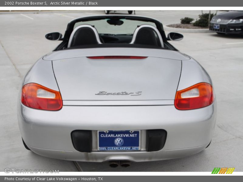 Arctic Silver Metallic / Black 2002 Porsche Boxster S