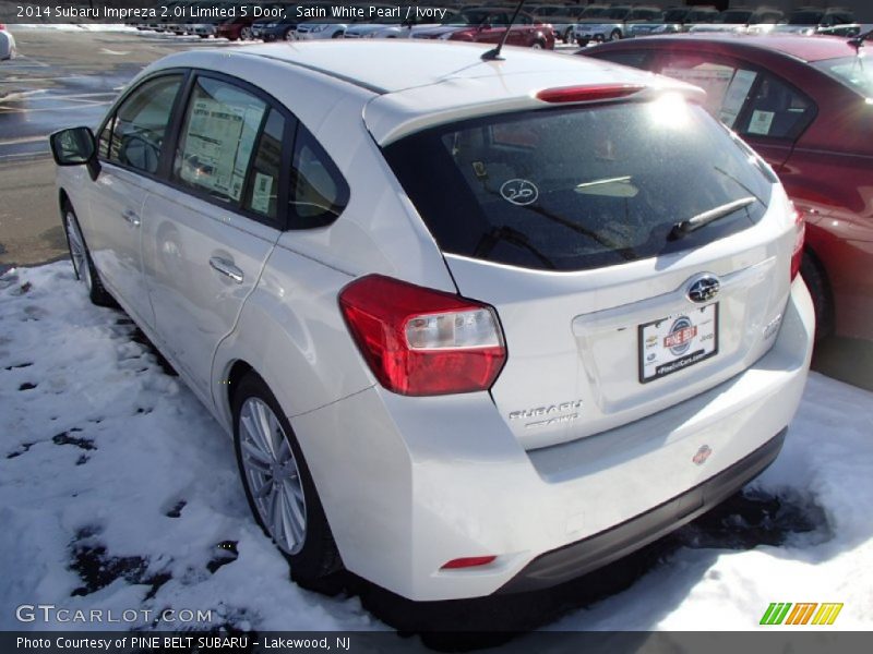 Satin White Pearl / Ivory 2014 Subaru Impreza 2.0i Limited 5 Door