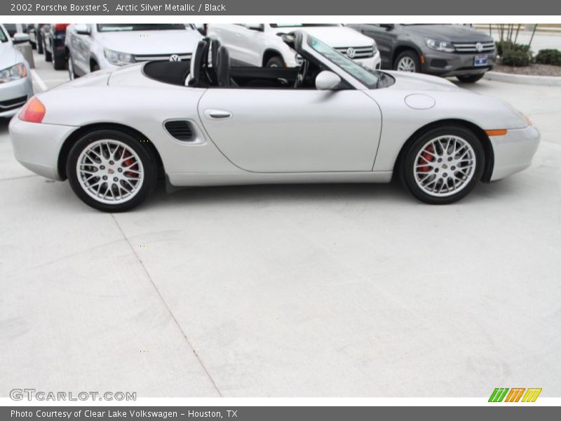 Arctic Silver Metallic / Black 2002 Porsche Boxster S