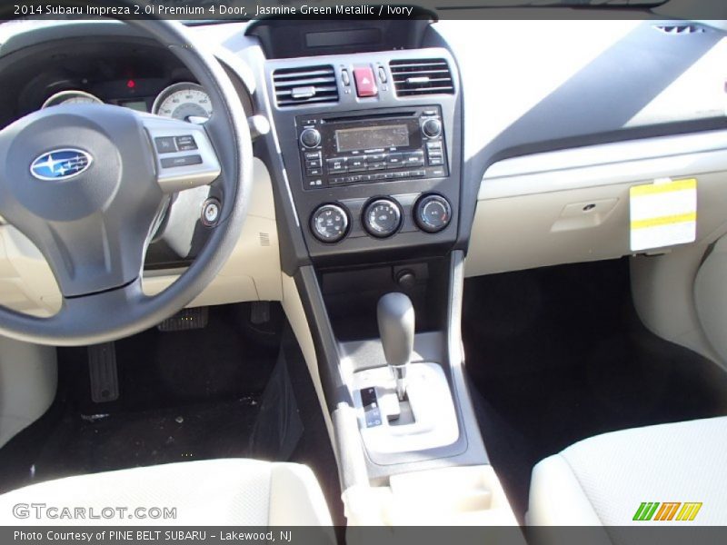 Jasmine Green Metallic / Ivory 2014 Subaru Impreza 2.0i Premium 4 Door