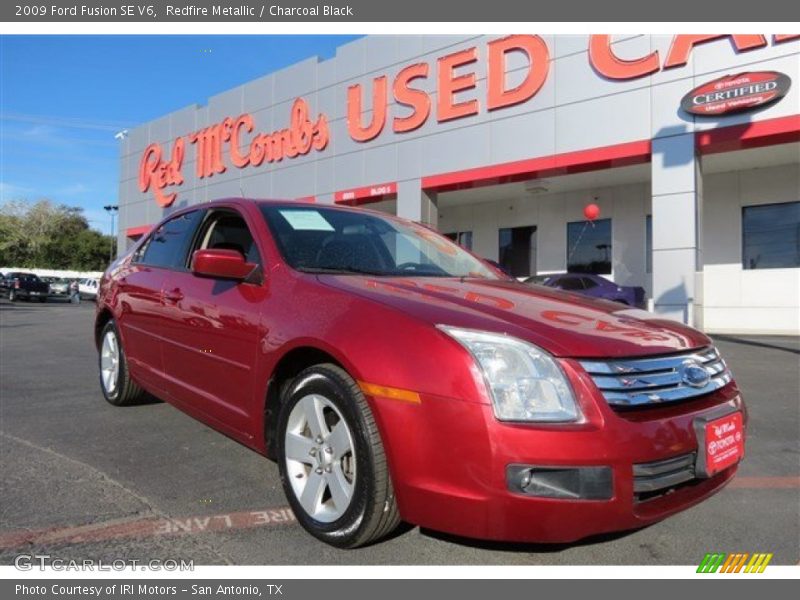 Redfire Metallic / Charcoal Black 2009 Ford Fusion SE V6