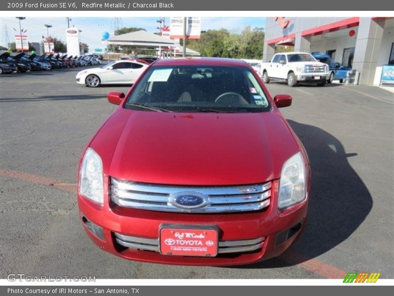 Redfire Metallic / Charcoal Black 2009 Ford Fusion SE V6