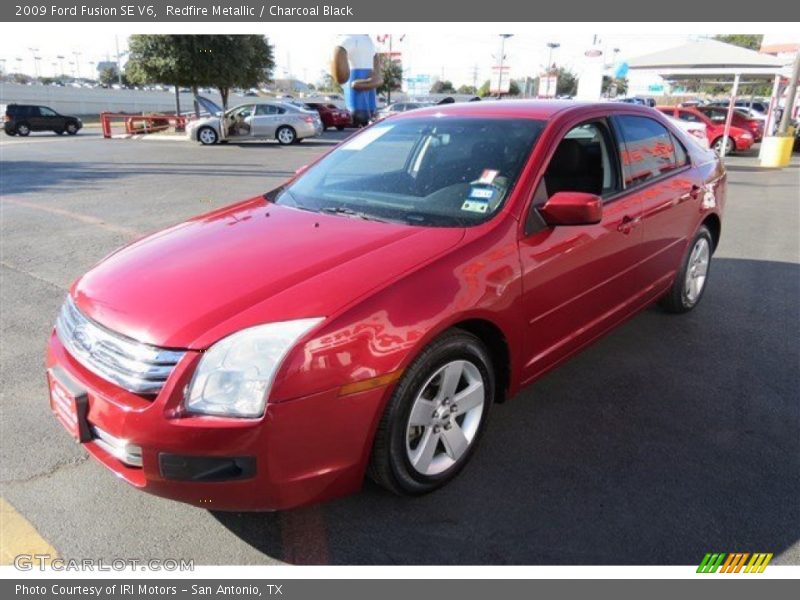 Redfire Metallic / Charcoal Black 2009 Ford Fusion SE V6