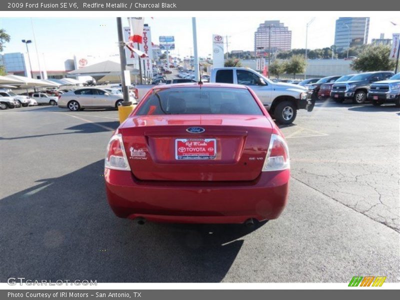 Redfire Metallic / Charcoal Black 2009 Ford Fusion SE V6