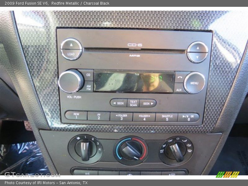 Redfire Metallic / Charcoal Black 2009 Ford Fusion SE V6