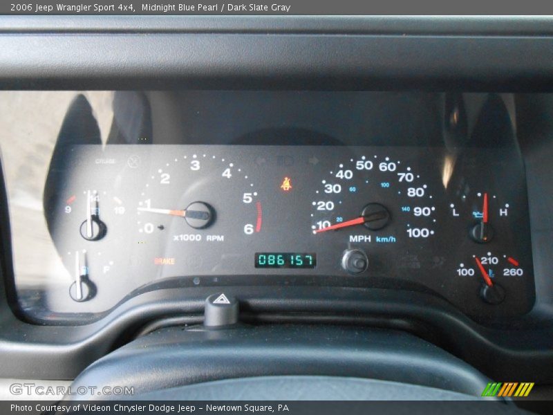 Midnight Blue Pearl / Dark Slate Gray 2006 Jeep Wrangler Sport 4x4