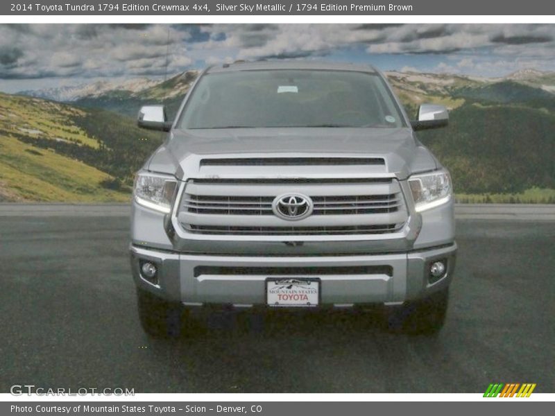 Silver Sky Metallic / 1794 Edition Premium Brown 2014 Toyota Tundra 1794 Edition Crewmax 4x4