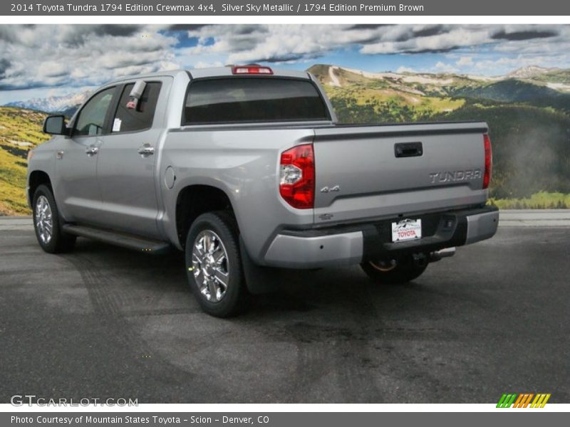 Silver Sky Metallic / 1794 Edition Premium Brown 2014 Toyota Tundra 1794 Edition Crewmax 4x4