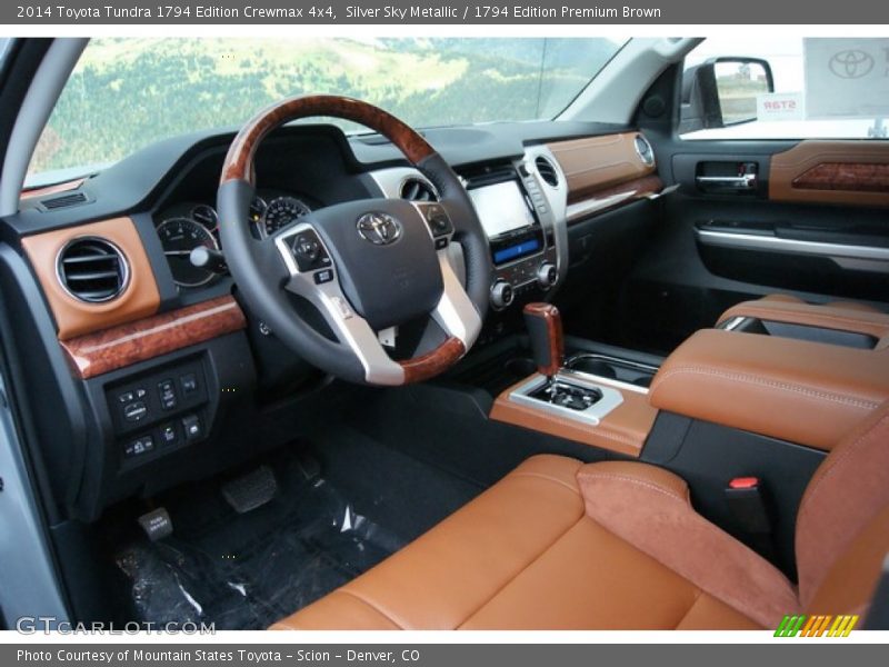 Silver Sky Metallic / 1794 Edition Premium Brown 2014 Toyota Tundra 1794 Edition Crewmax 4x4