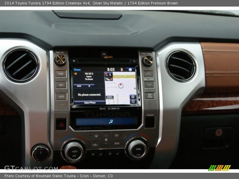 Silver Sky Metallic / 1794 Edition Premium Brown 2014 Toyota Tundra 1794 Edition Crewmax 4x4