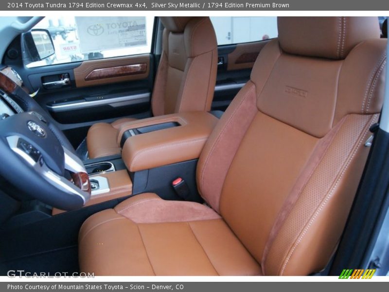 Silver Sky Metallic / 1794 Edition Premium Brown 2014 Toyota Tundra 1794 Edition Crewmax 4x4