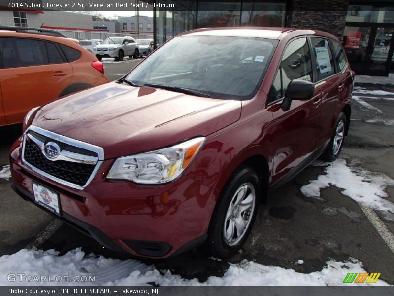 Venetian Red Pearl / Platinum 2014 Subaru Forester 2.5i