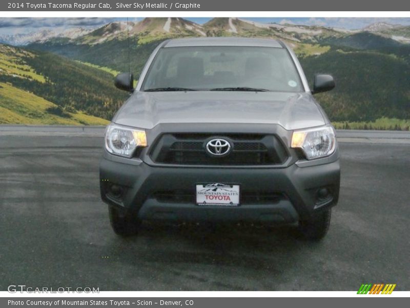 Silver Sky Metallic / Graphite 2014 Toyota Tacoma Regular Cab