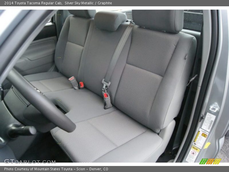 Front Seat of 2014 Tacoma Regular Cab