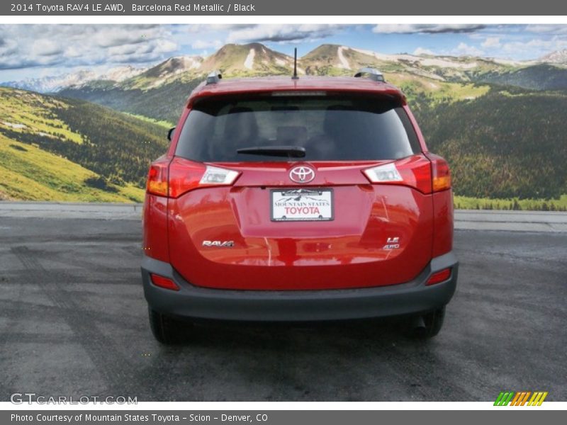 Barcelona Red Metallic / Black 2014 Toyota RAV4 LE AWD