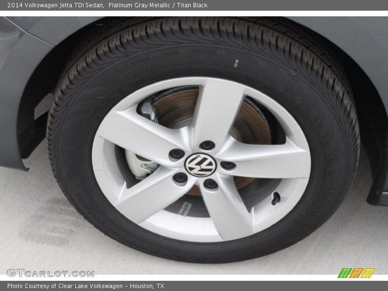 Platinum Gray Metallic / Titan Black 2014 Volkswagen Jetta TDI Sedan
