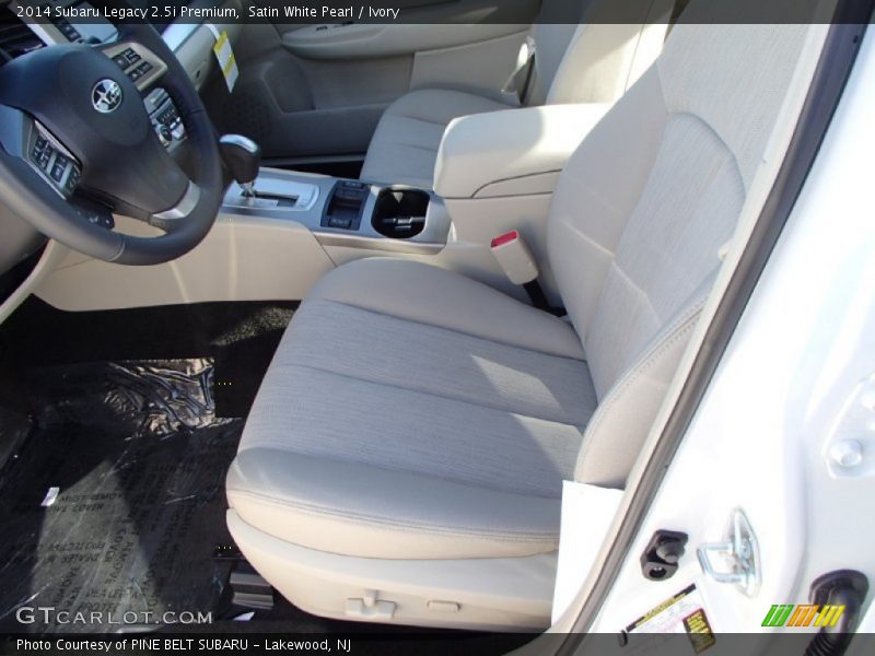 Satin White Pearl / Ivory 2014 Subaru Legacy 2.5i Premium