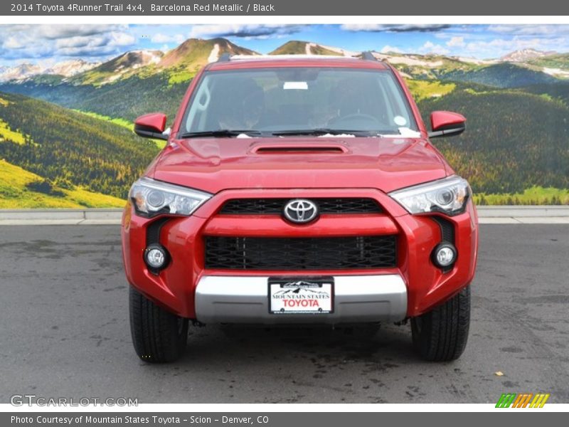 Barcelona Red Metallic / Black 2014 Toyota 4Runner Trail 4x4