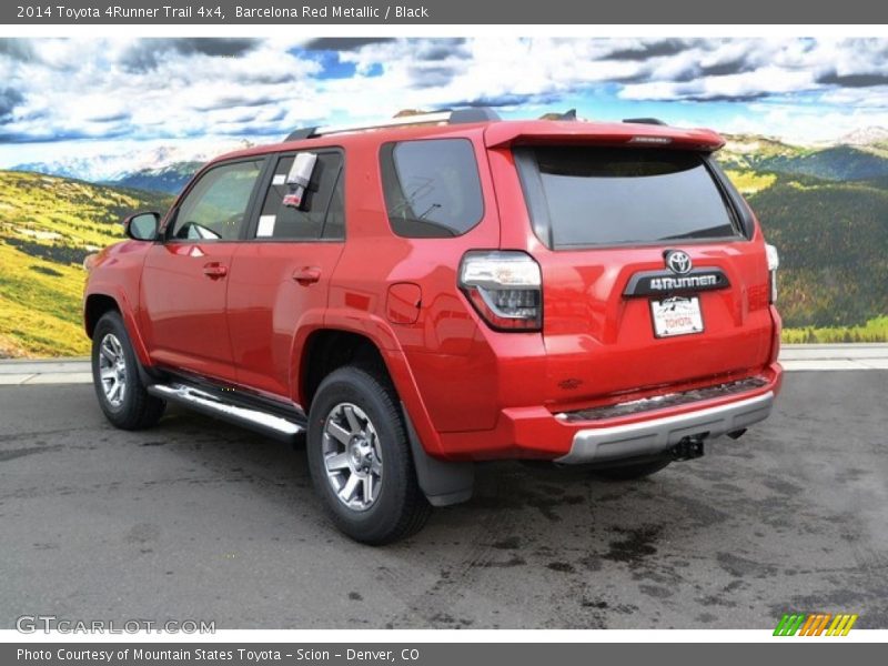 Barcelona Red Metallic / Black 2014 Toyota 4Runner Trail 4x4