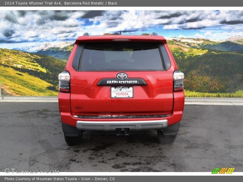 Barcelona Red Metallic / Black 2014 Toyota 4Runner Trail 4x4