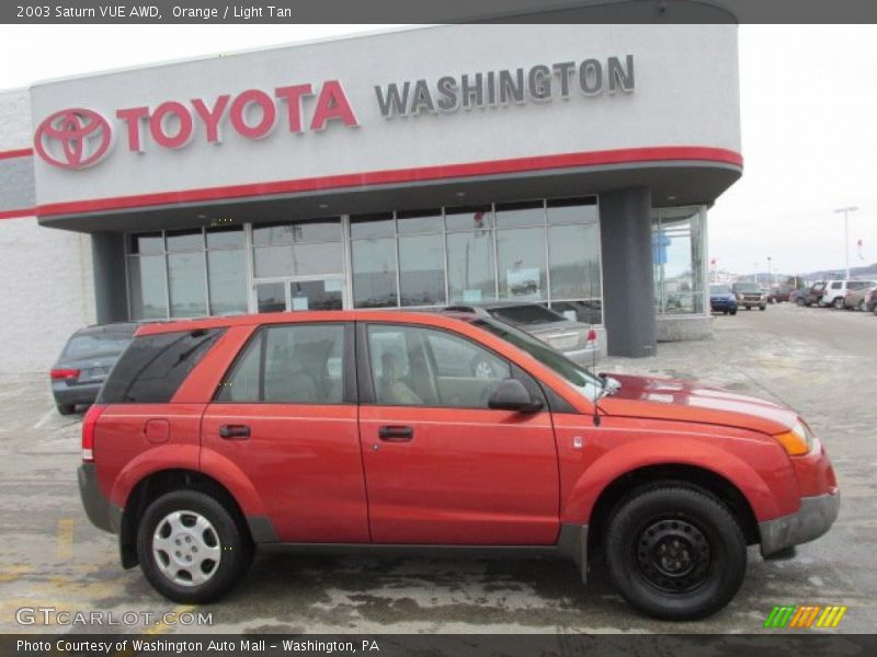 Orange / Light Tan 2003 Saturn VUE AWD