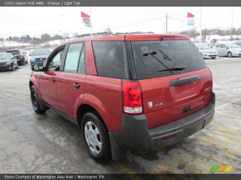 Orange / Light Tan 2003 Saturn VUE AWD