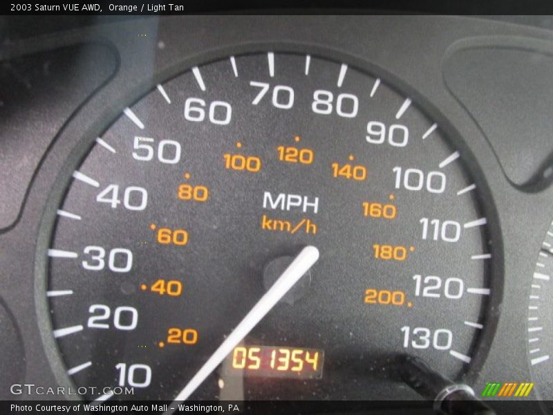 Orange / Light Tan 2003 Saturn VUE AWD