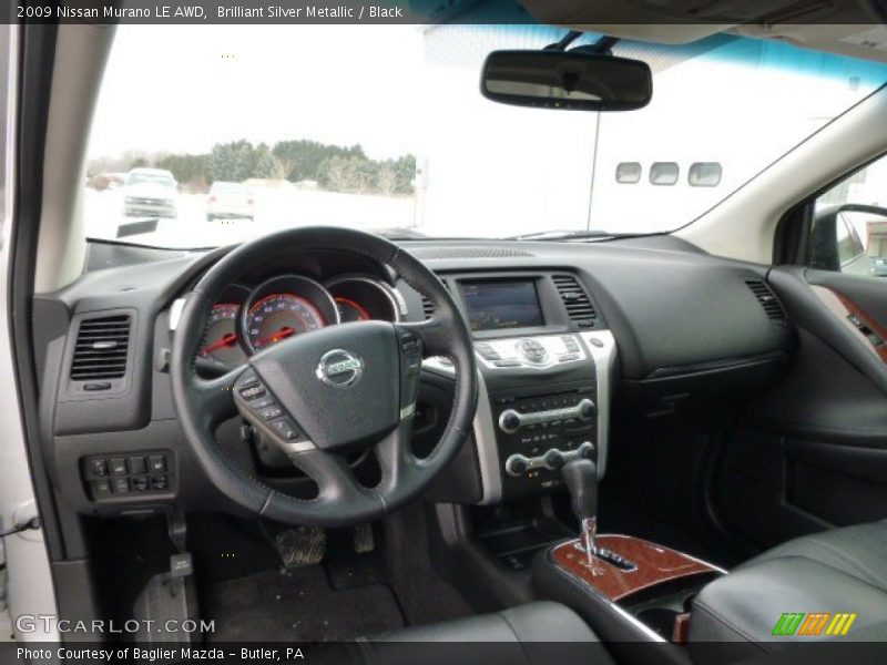 Brilliant Silver Metallic / Black 2009 Nissan Murano LE AWD