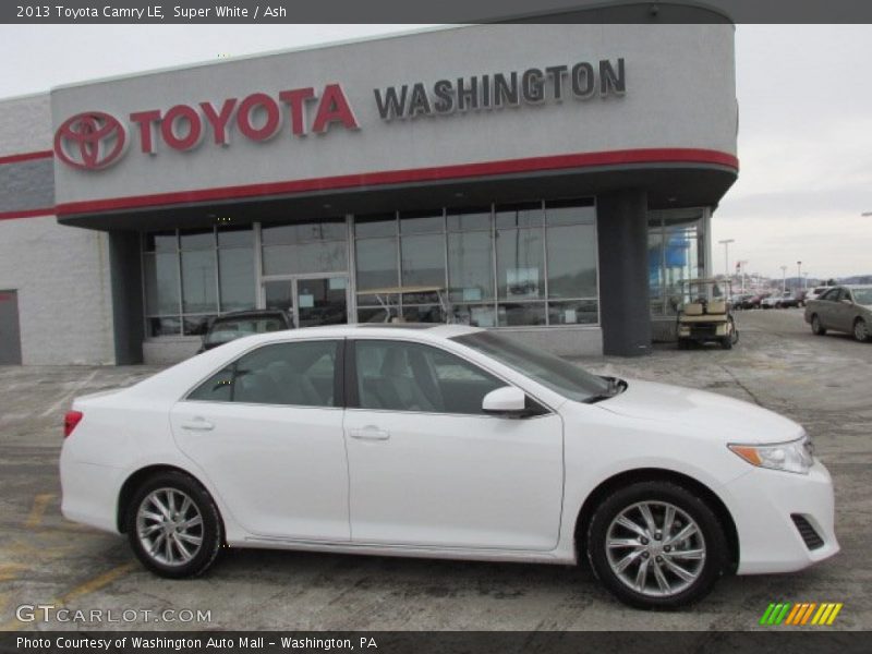 Super White / Ash 2013 Toyota Camry LE