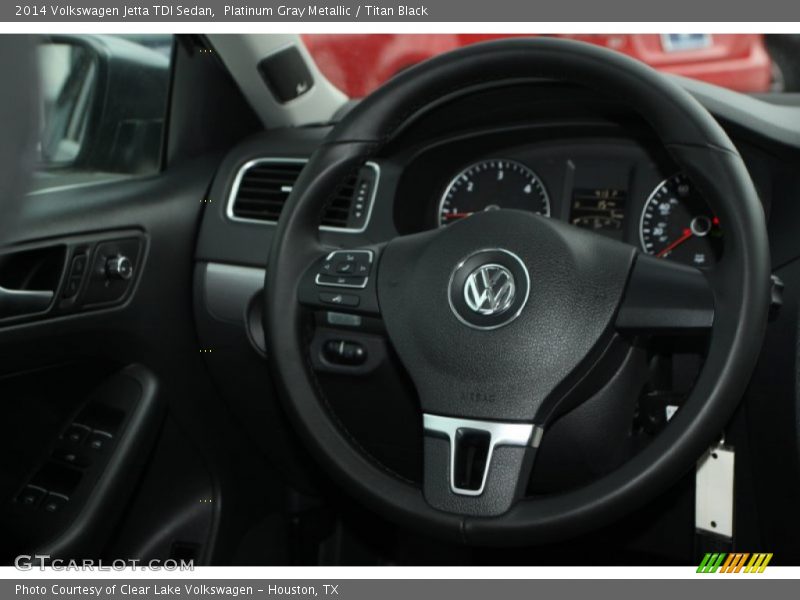 Platinum Gray Metallic / Titan Black 2014 Volkswagen Jetta TDI Sedan