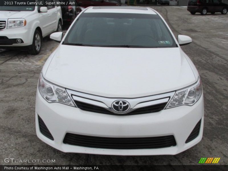 Super White / Ash 2013 Toyota Camry LE