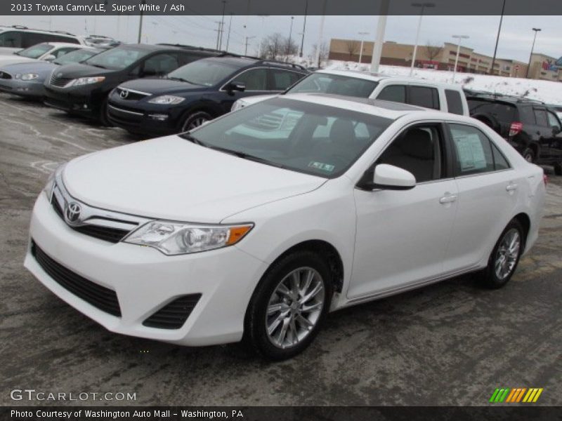 Super White / Ash 2013 Toyota Camry LE
