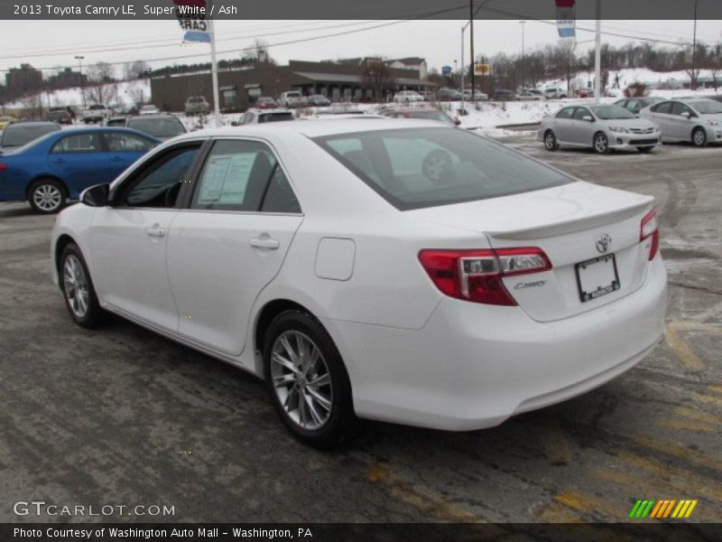 Super White / Ash 2013 Toyota Camry LE