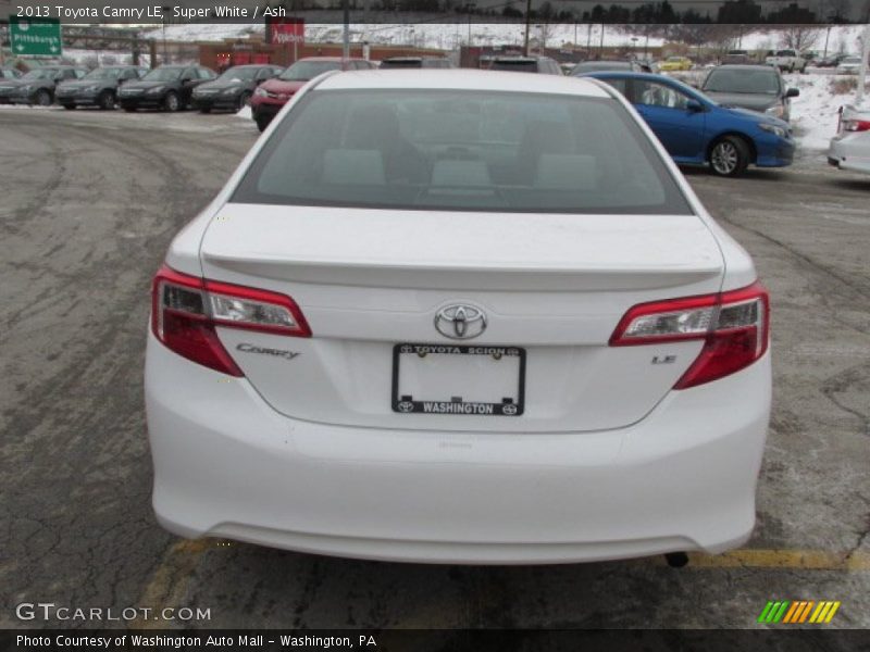 Super White / Ash 2013 Toyota Camry LE