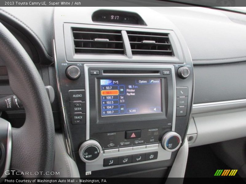 Super White / Ash 2013 Toyota Camry LE