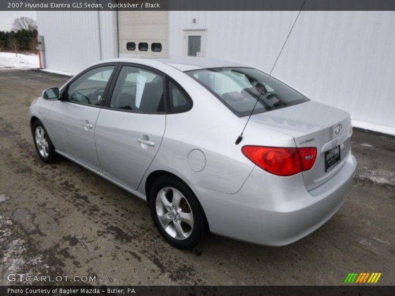 Quicksilver / Black 2007 Hyundai Elantra GLS Sedan