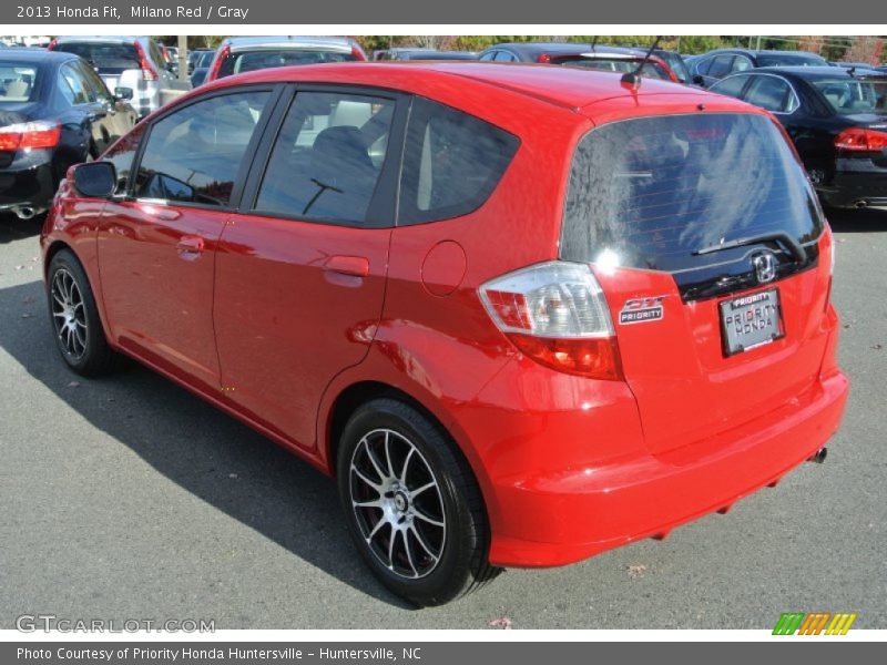 Milano Red / Gray 2013 Honda Fit