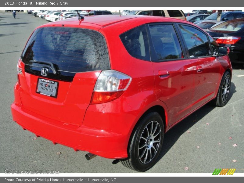 Milano Red / Gray 2013 Honda Fit