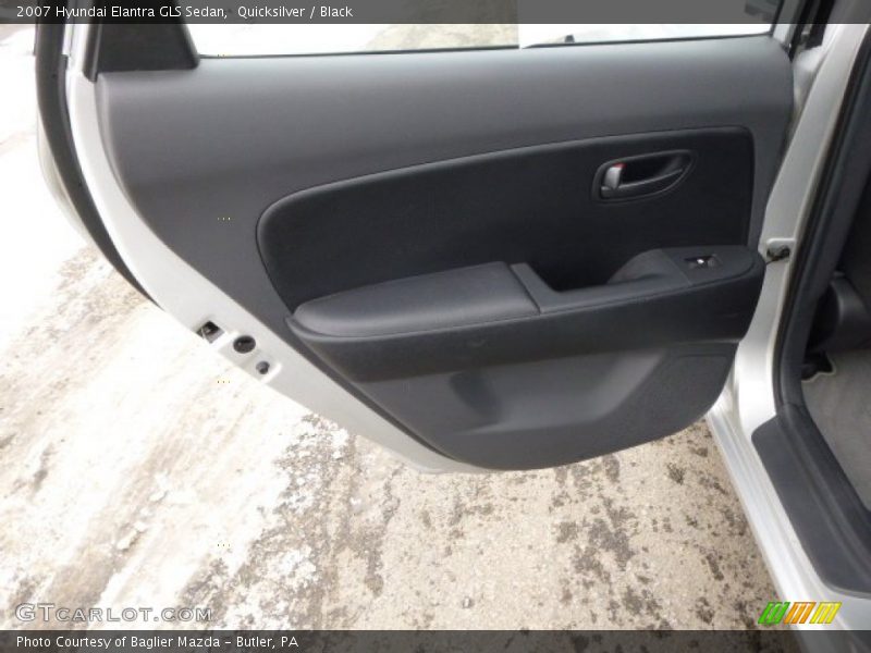 Quicksilver / Black 2007 Hyundai Elantra GLS Sedan