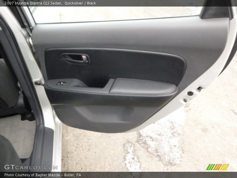 Quicksilver / Black 2007 Hyundai Elantra GLS Sedan