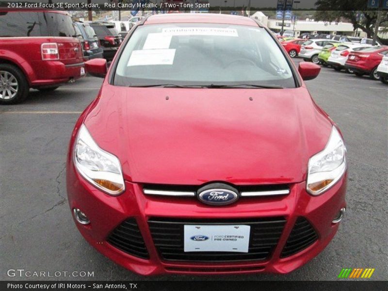 Red Candy Metallic / Two-Tone Sport 2012 Ford Focus SE Sport Sedan