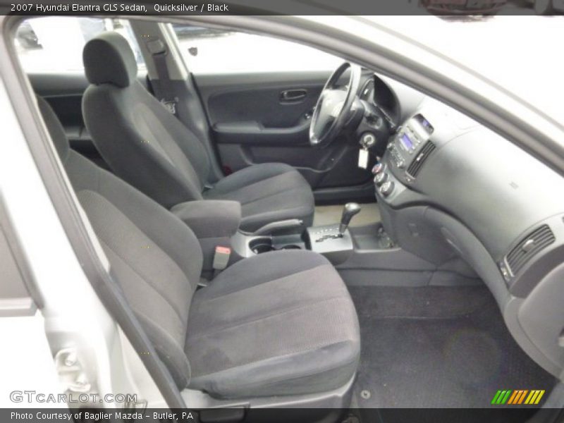 Quicksilver / Black 2007 Hyundai Elantra GLS Sedan