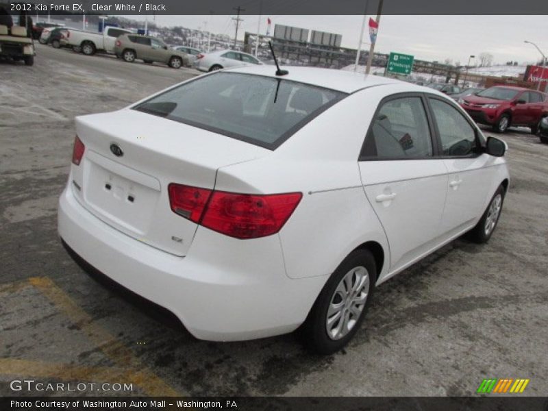Clear White / Black 2012 Kia Forte EX