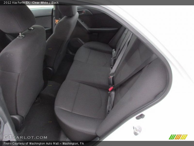 Clear White / Black 2012 Kia Forte EX