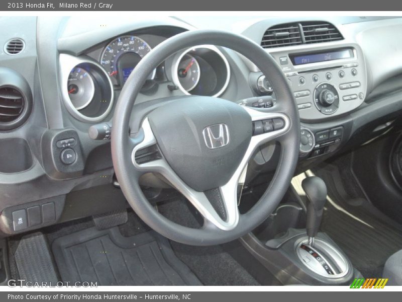 Milano Red / Gray 2013 Honda Fit