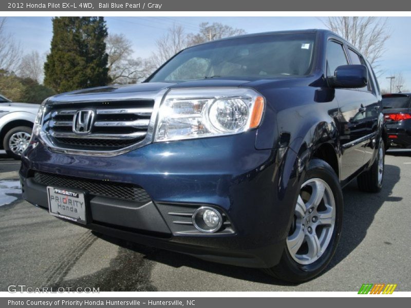 Bali Blue Pearl / Gray 2012 Honda Pilot EX-L 4WD