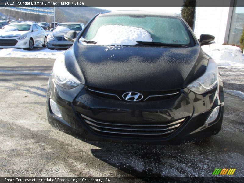 Black / Beige 2013 Hyundai Elantra Limited